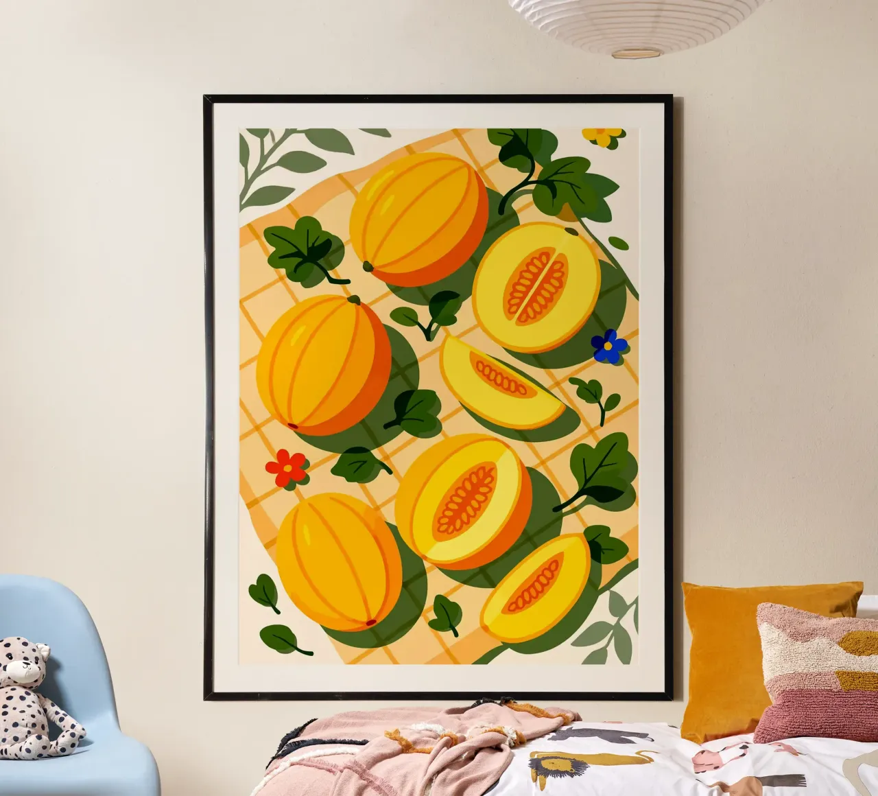 Melone canarino - Una tavola stilizzata poster da Sven B Strauss