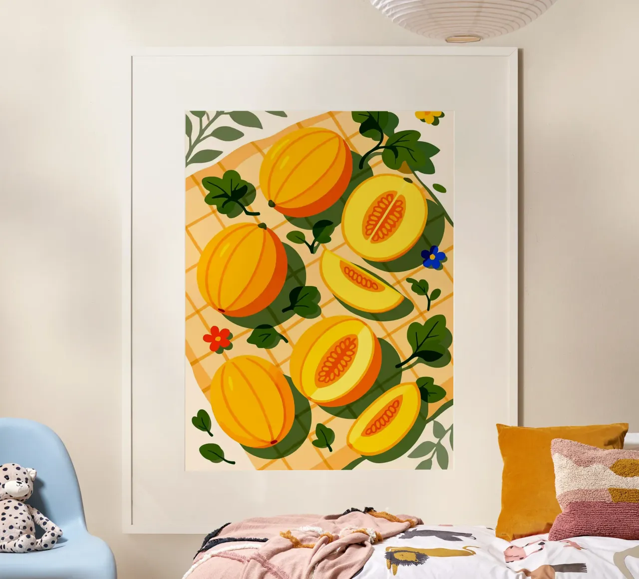 Melone canarino - Una tavola stilizzata poster da Sven B Strauss