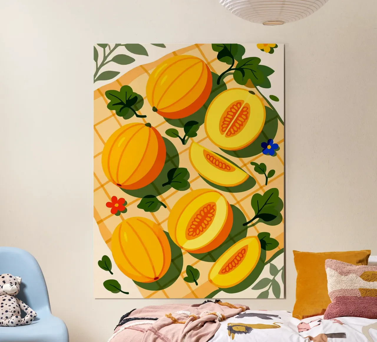 Melone canarino - Una tavola stilizzata poster da Sven B Strauss