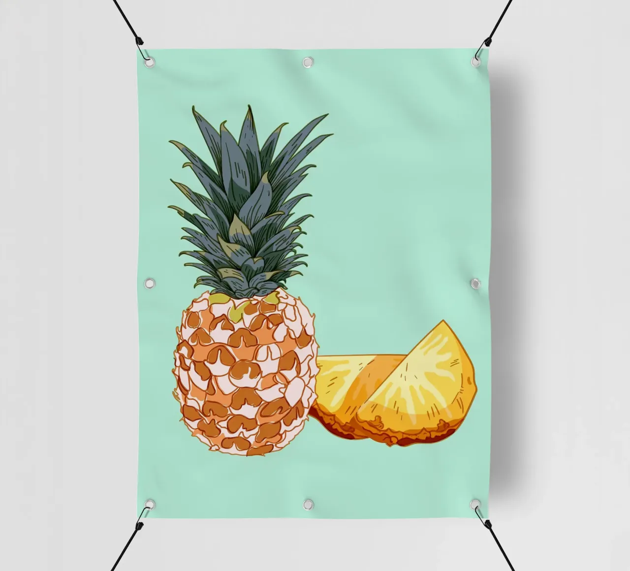 Cibo a base di frutta Ananas telo in pvc da Sven B Strauss