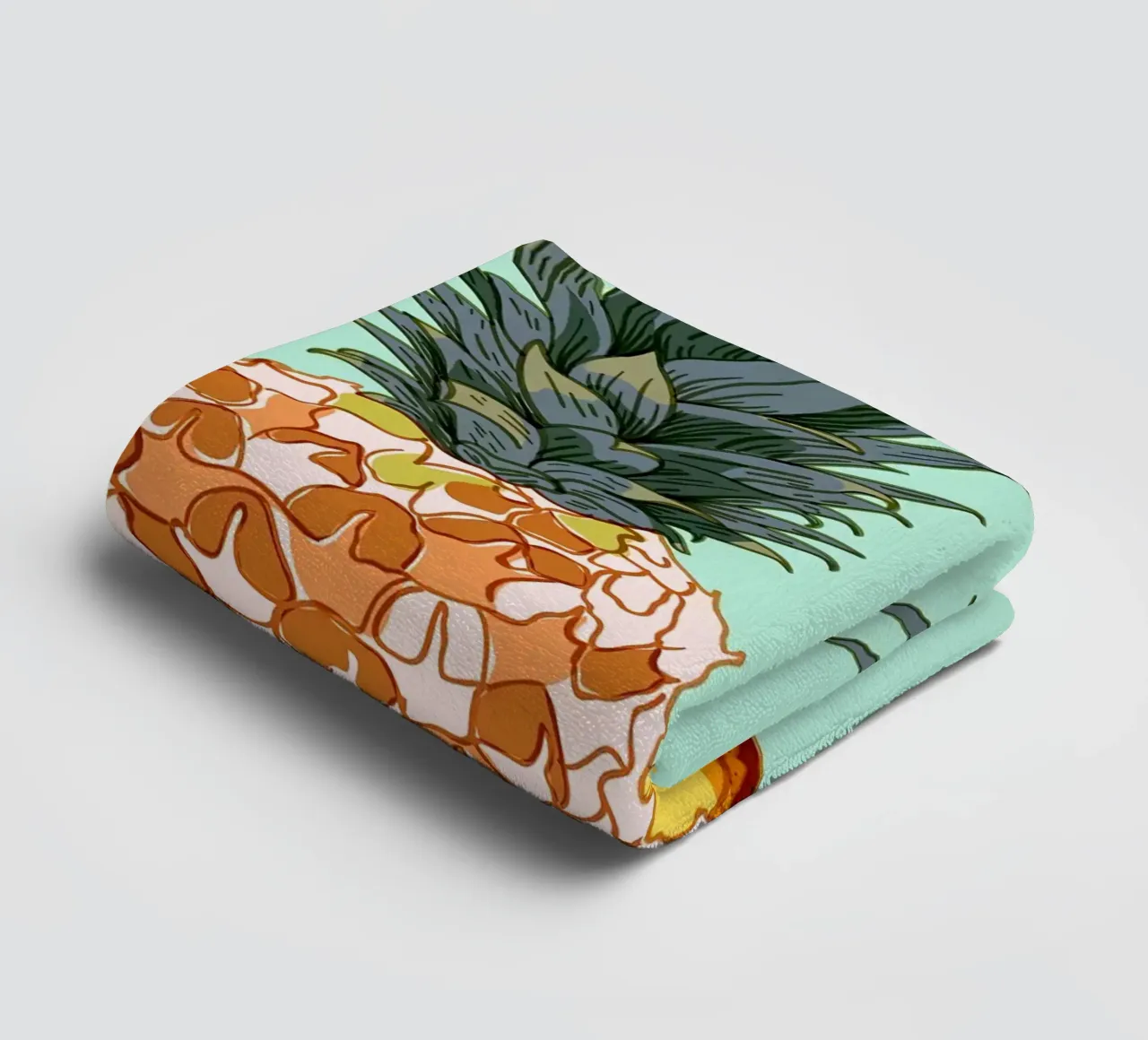 Cibo a base di frutta Ananas asciugamano da bagno da Sven B Strauss