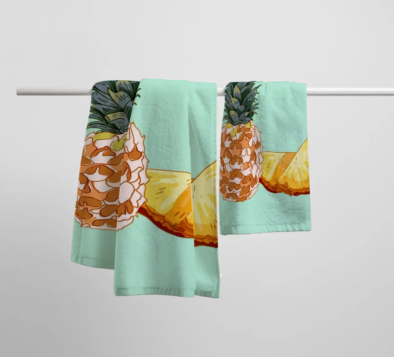 Cibo a base di frutta Ananas asciugamano da bagno da Sven B Strauss