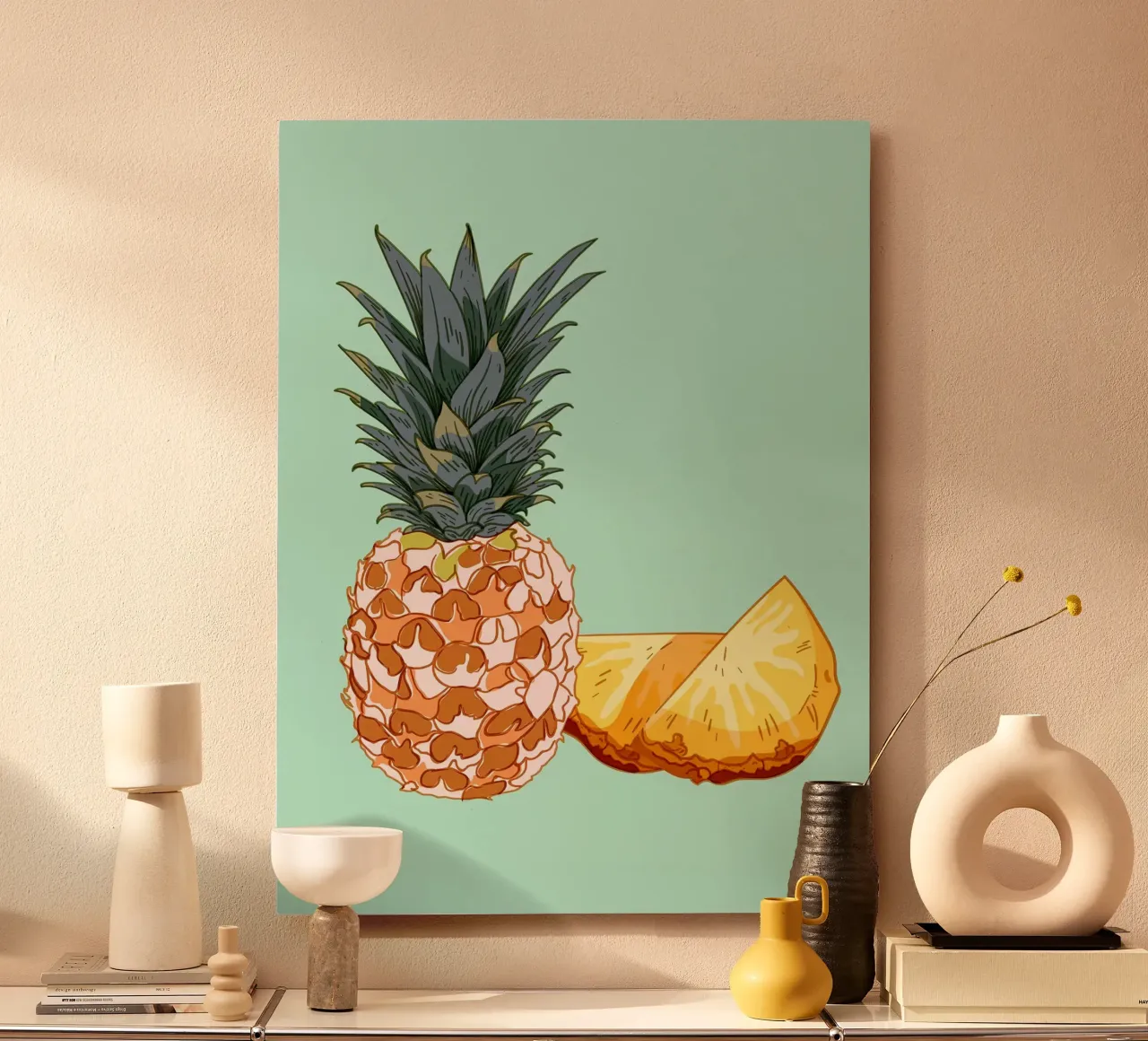 Cibo a base di frutta Ananas alluminio dibond da Sven B Strauss