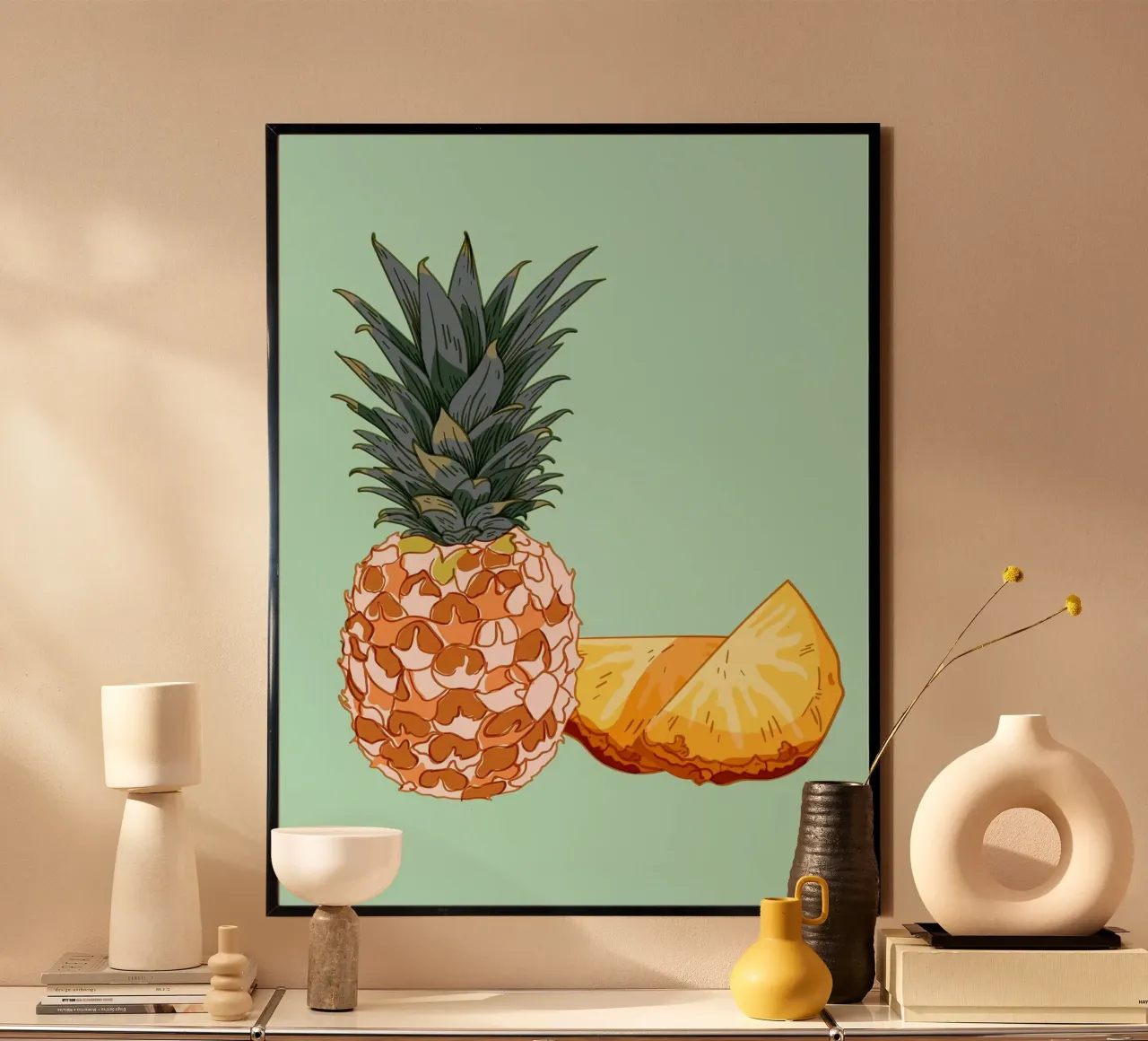 Cibo a base di frutta Ananas poster da Sven B Strauss