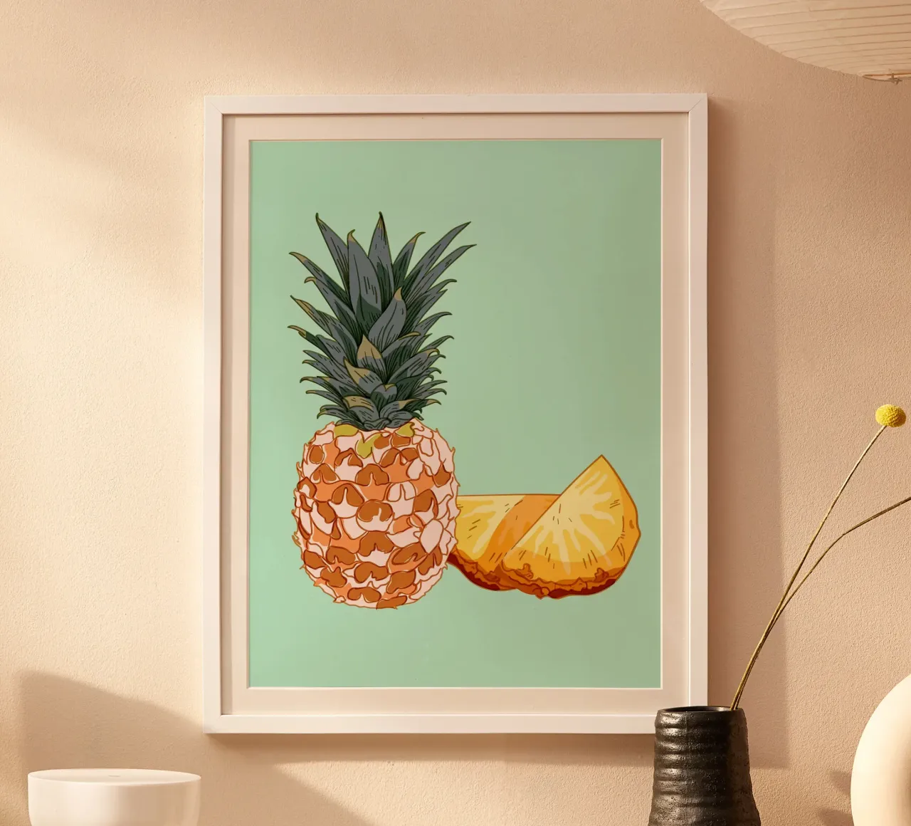Cibo a base di frutta Ananas poster da Sven B Strauss