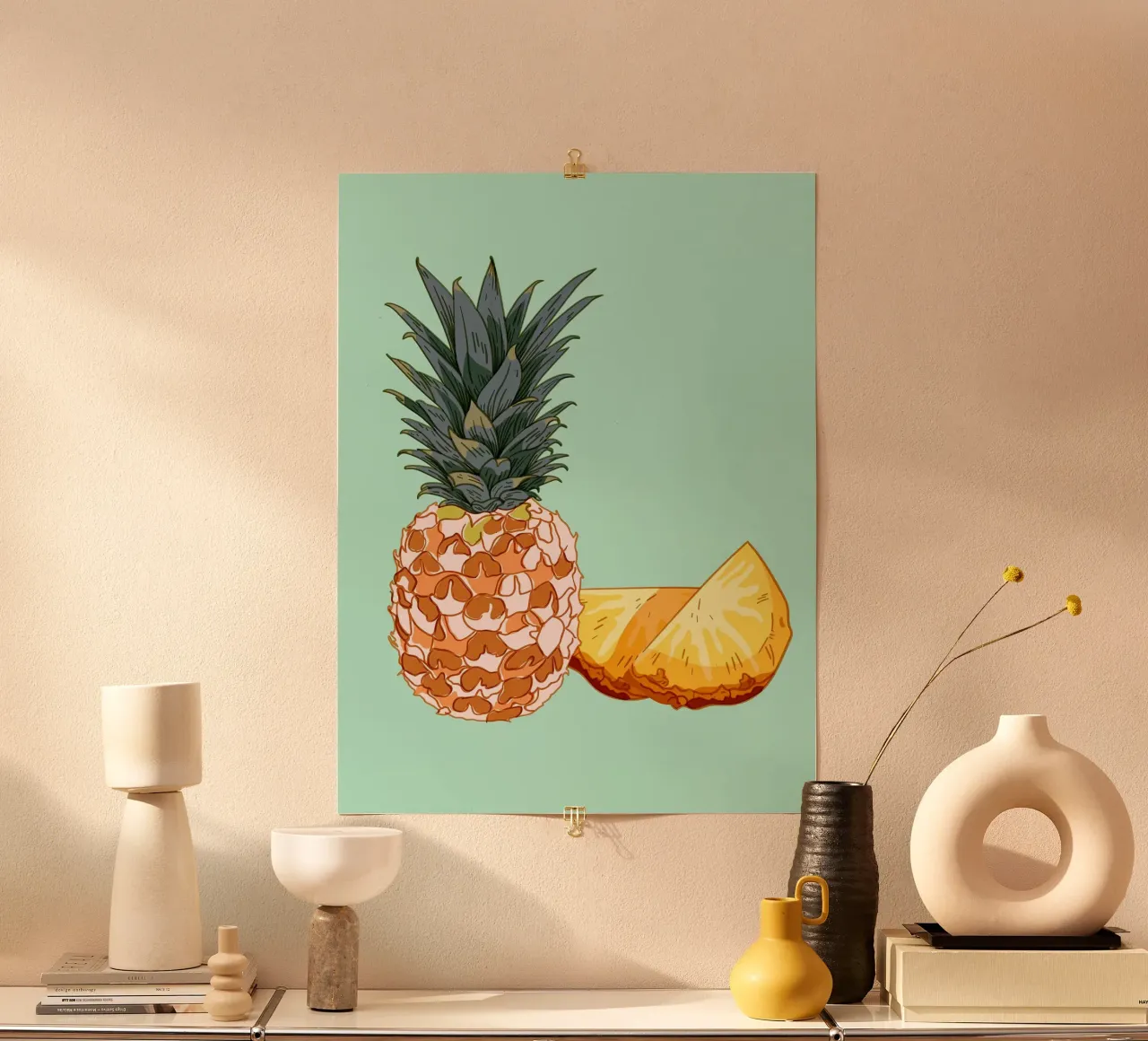 Cibo a base di frutta Ananas poster da Sven B Strauss