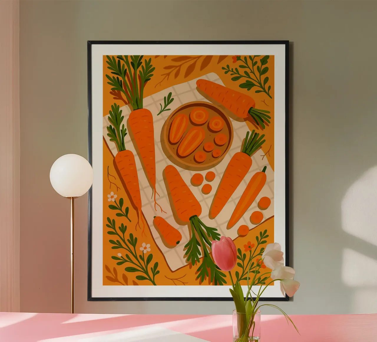 Zanahoria - Una mesa con estilo poster de Sven B Strauss