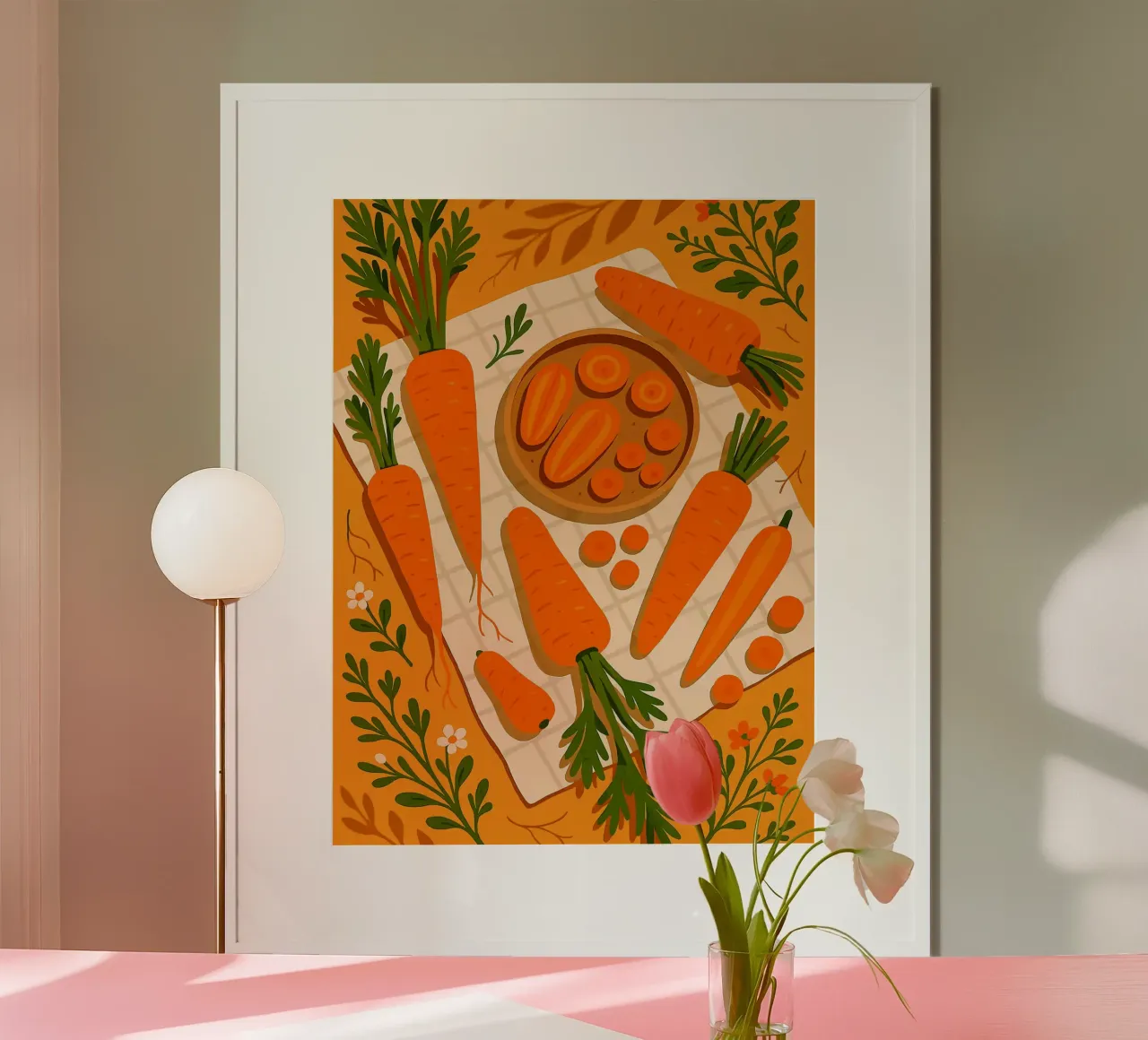 Zanahoria - Una mesa con estilo poster de Sven B Strauss