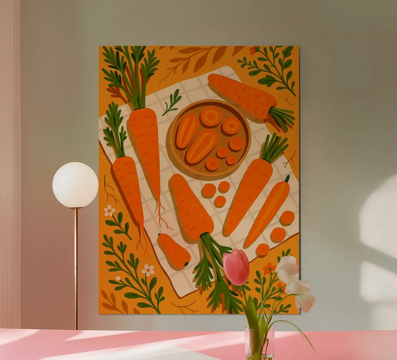 Zanahoria - Una mesa con estilo poster de Sven B Strauss