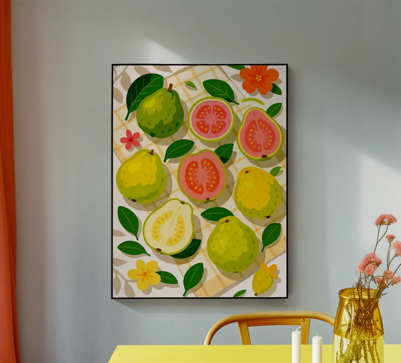 Goyave - Un paysage de table stylisé plexiglas de Sven B Strauss