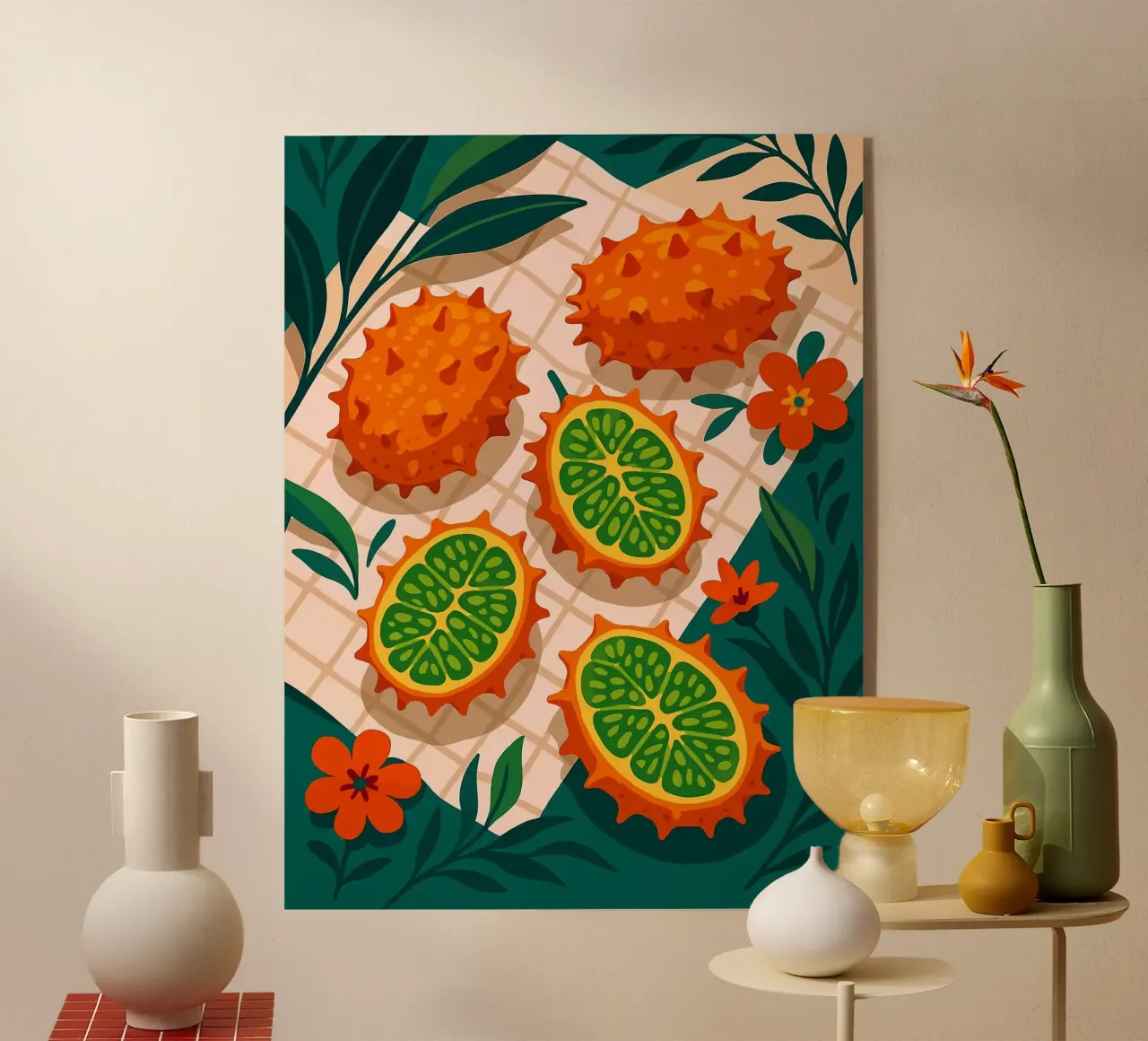 Melón con cuernos - Una mesa con estilo metacrilato de Sven B Strauss