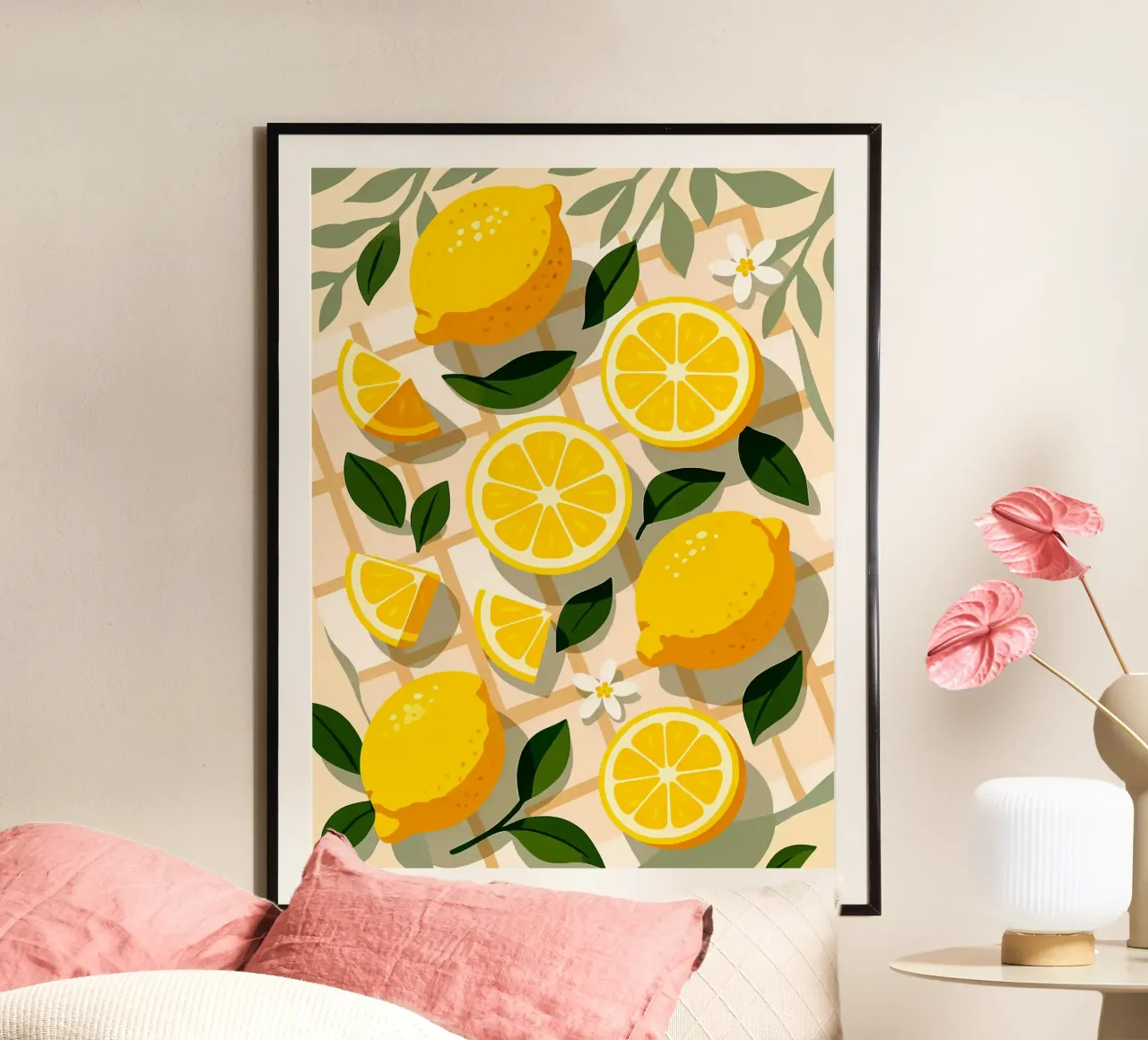 Limone - Una tavola stilizzata poster da Fletcher M Henry