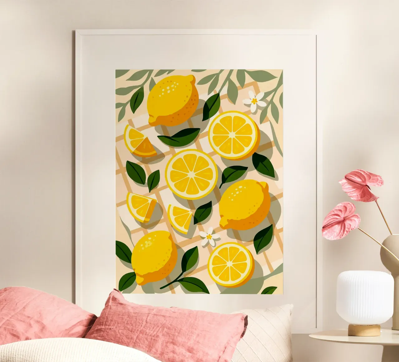 Limone - Una tavola stilizzata poster da Fletcher M Henry