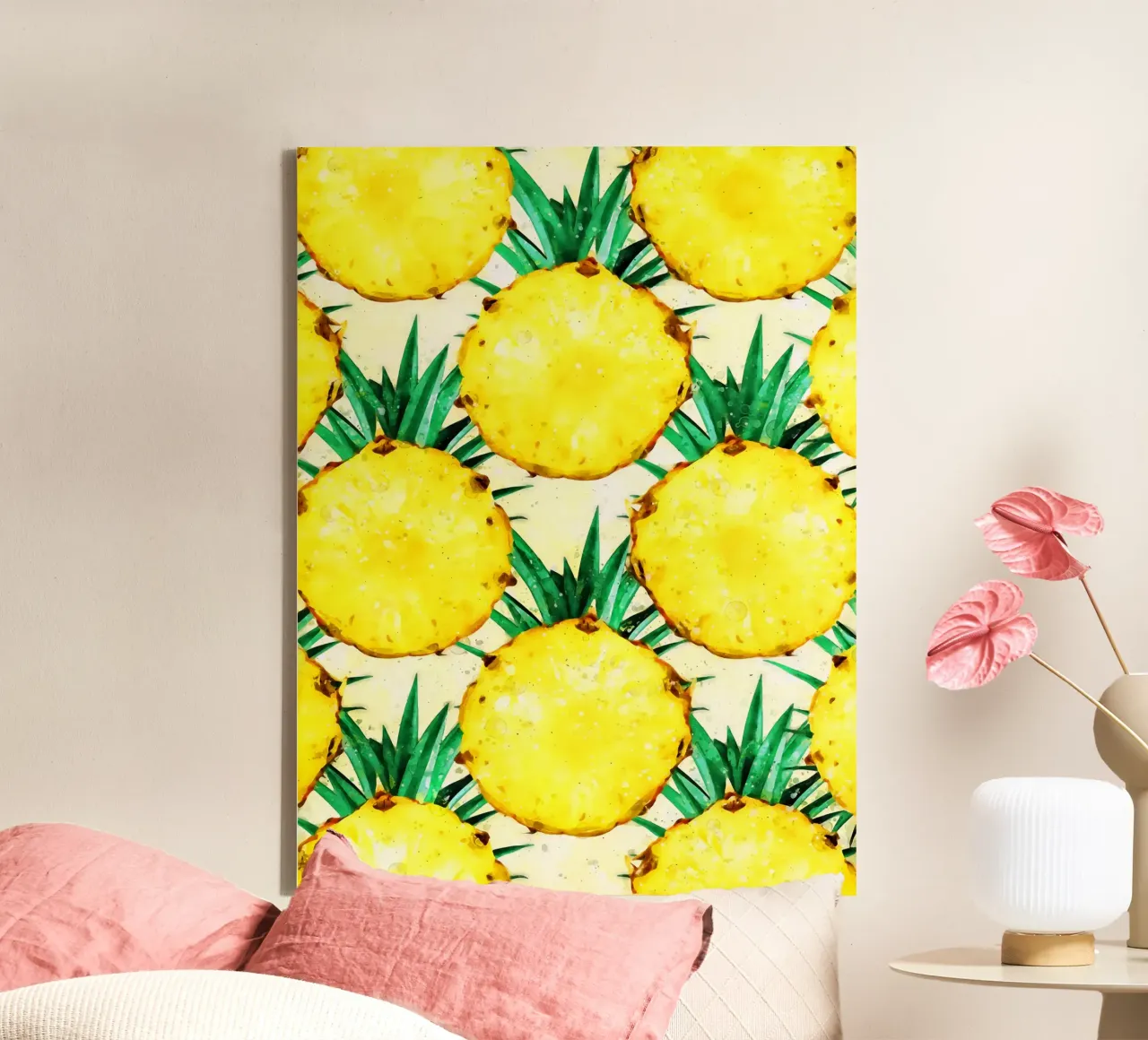 Ananas acquerello tela con Cornice a cassetta da Fletcher M Henry
