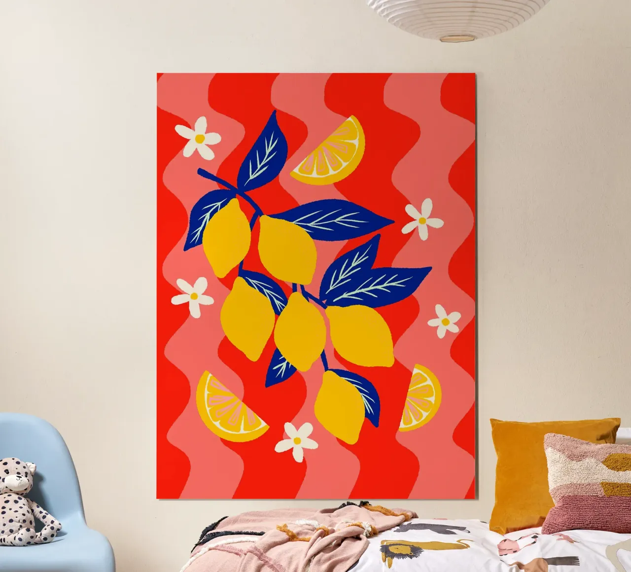 Ramo di limone poster da Fletcher M Henry