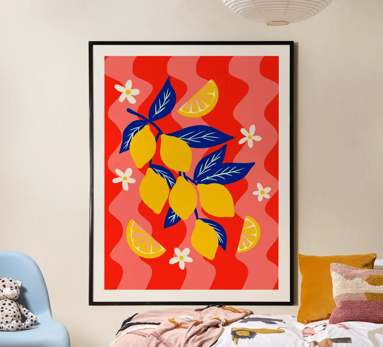 Ramo di limone poster da Fletcher M Henry