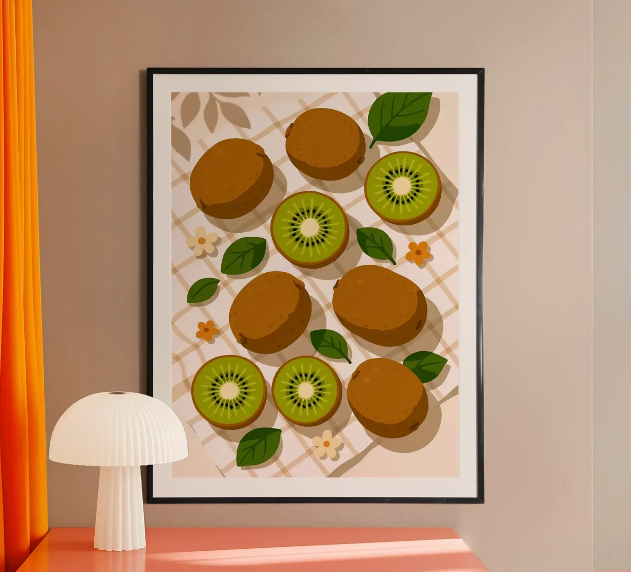 Kiwi - Una tavola stilizzata poster da Fletcher M Henry