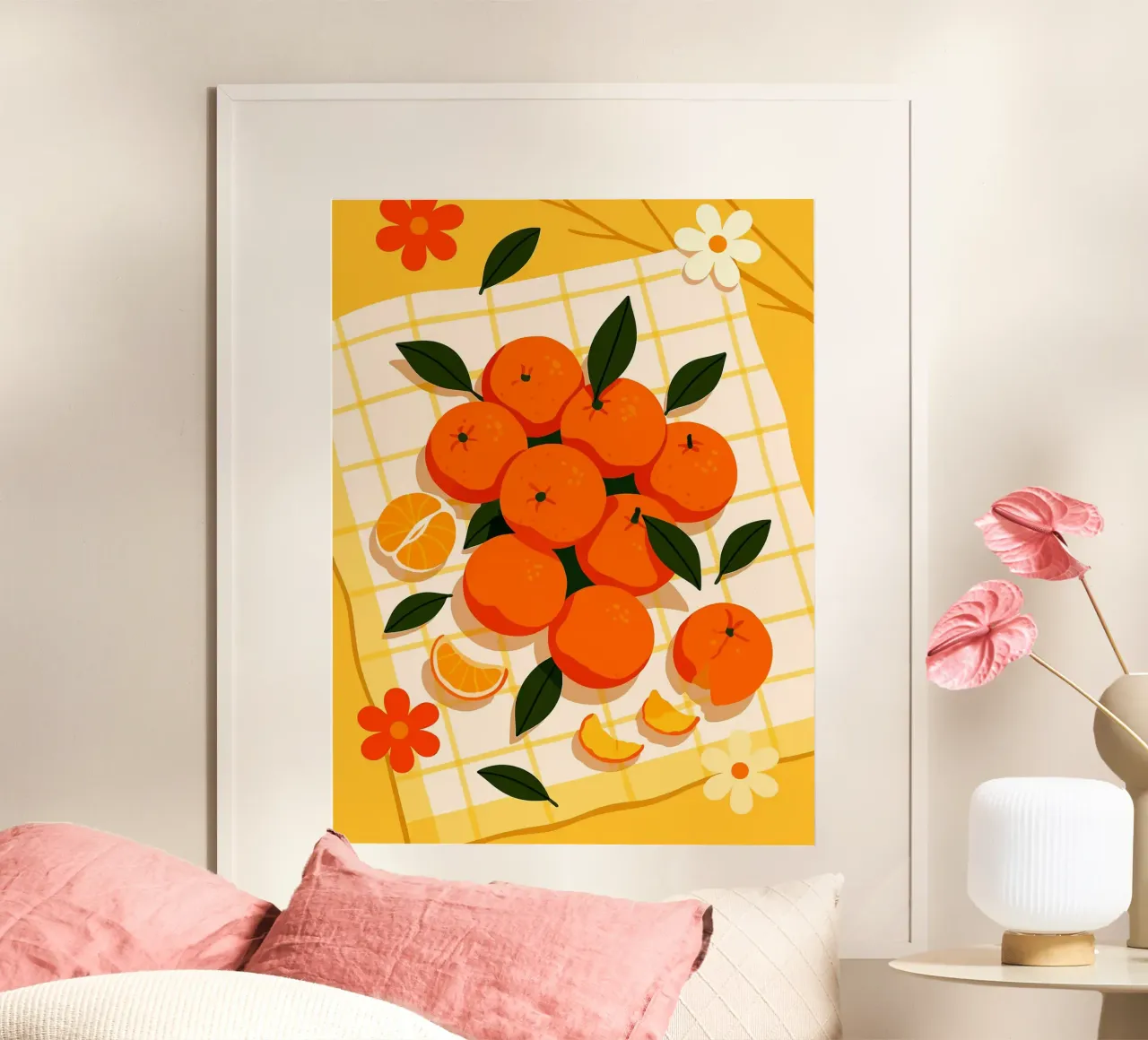 Arancia mandarino - Una tavola stilizzata poster da Fletcher M Henry