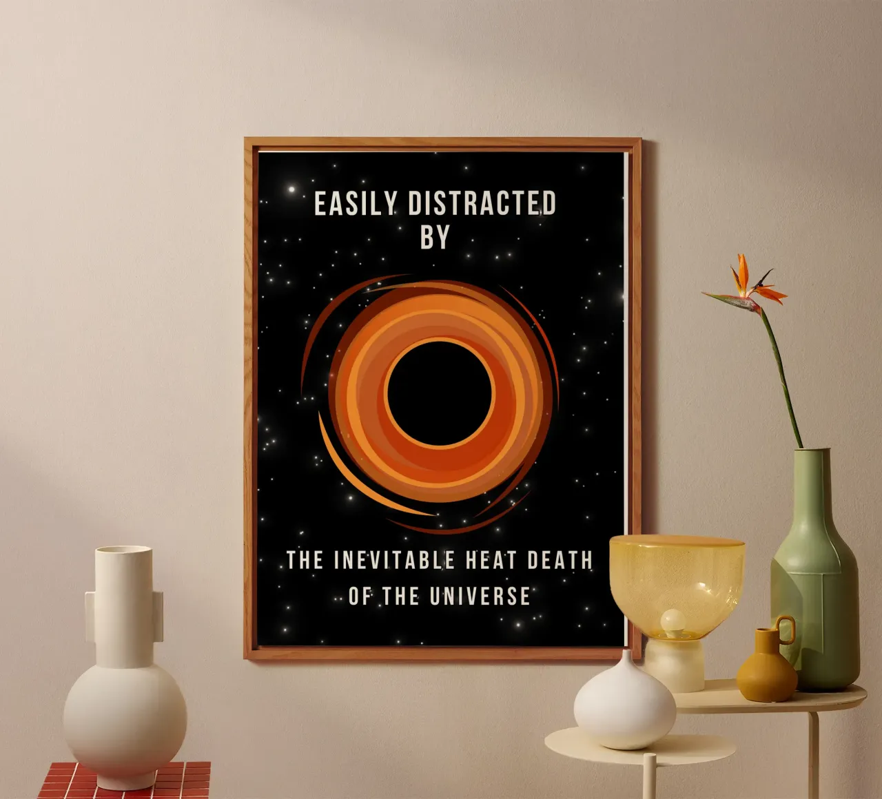 Easily Distracted by the Heat Death of the Universe pannello forex da Melty Shirts