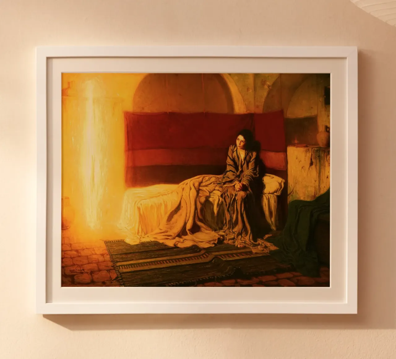The Annunciation 1898 poster con telaio in plastica da apoloprints