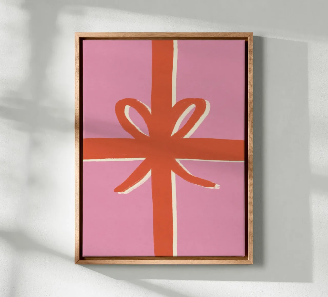 Geschenk Leinwand mit Schattenfugenrahmen von we line studio - art