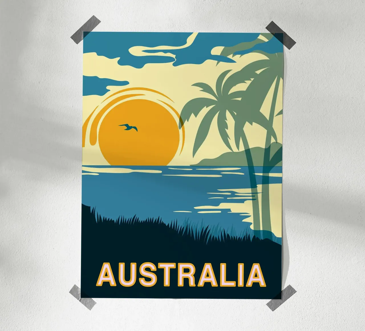Arte vintage in Australia poster da Leon B Feierabend