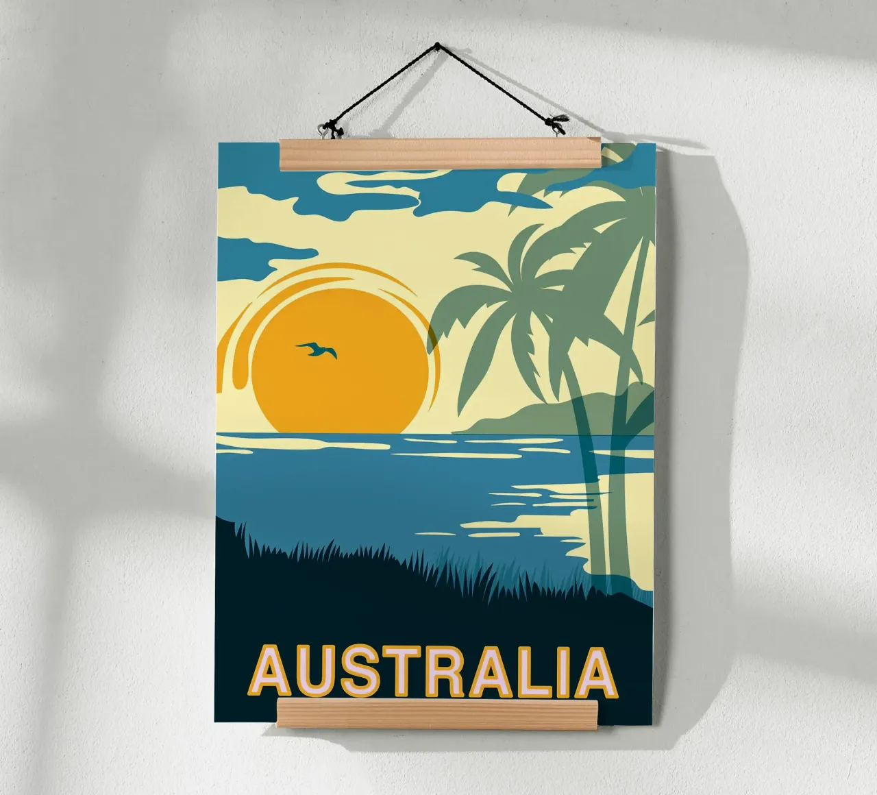 Arte vintage in Australia poster da Leon B Feierabend