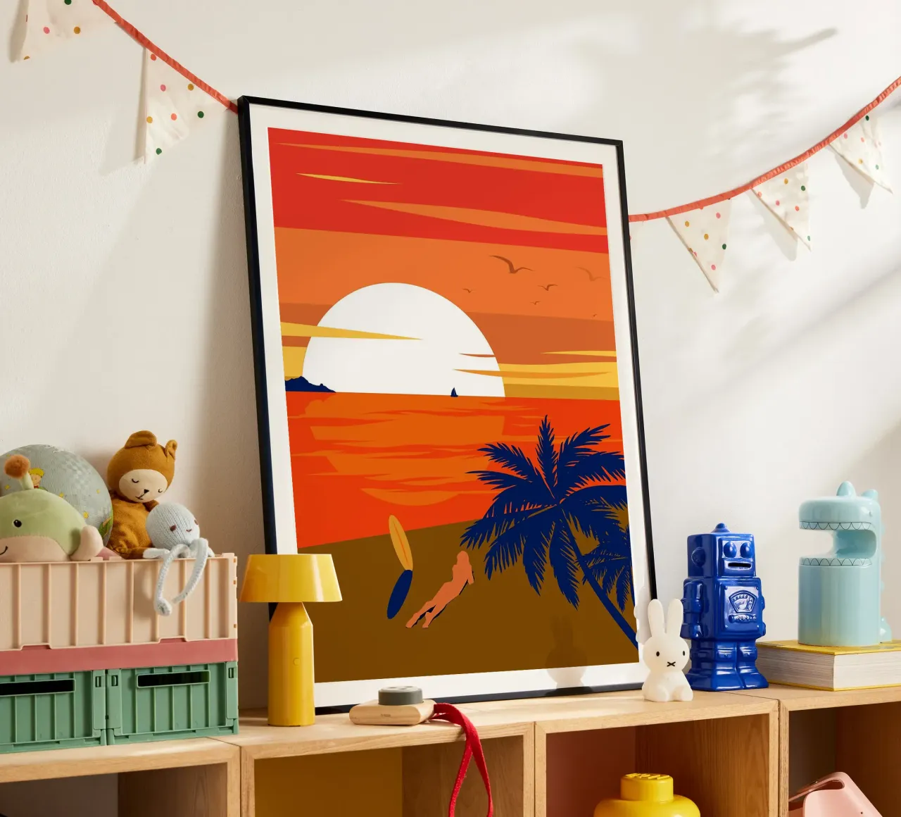La Plage Arte minimale poster da Leon B Feierabend