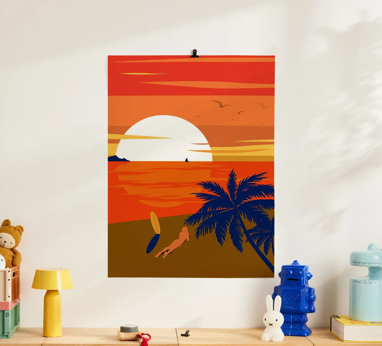 La Plage Arte minimale poster da Leon B Feierabend