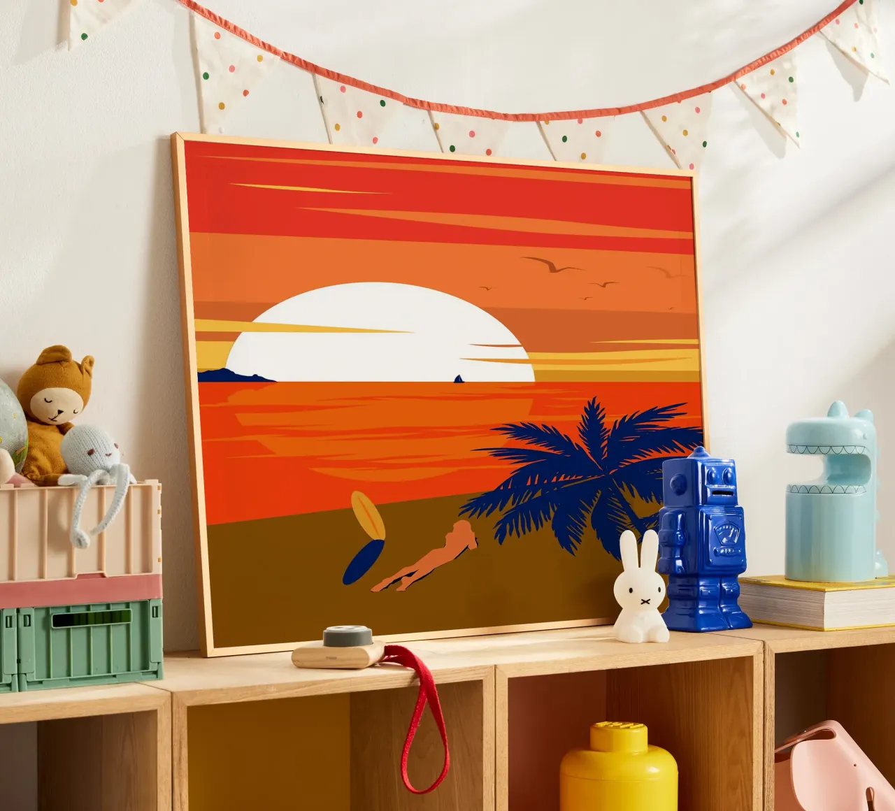 La Plage Arte minimale poster da Leon B Feierabend