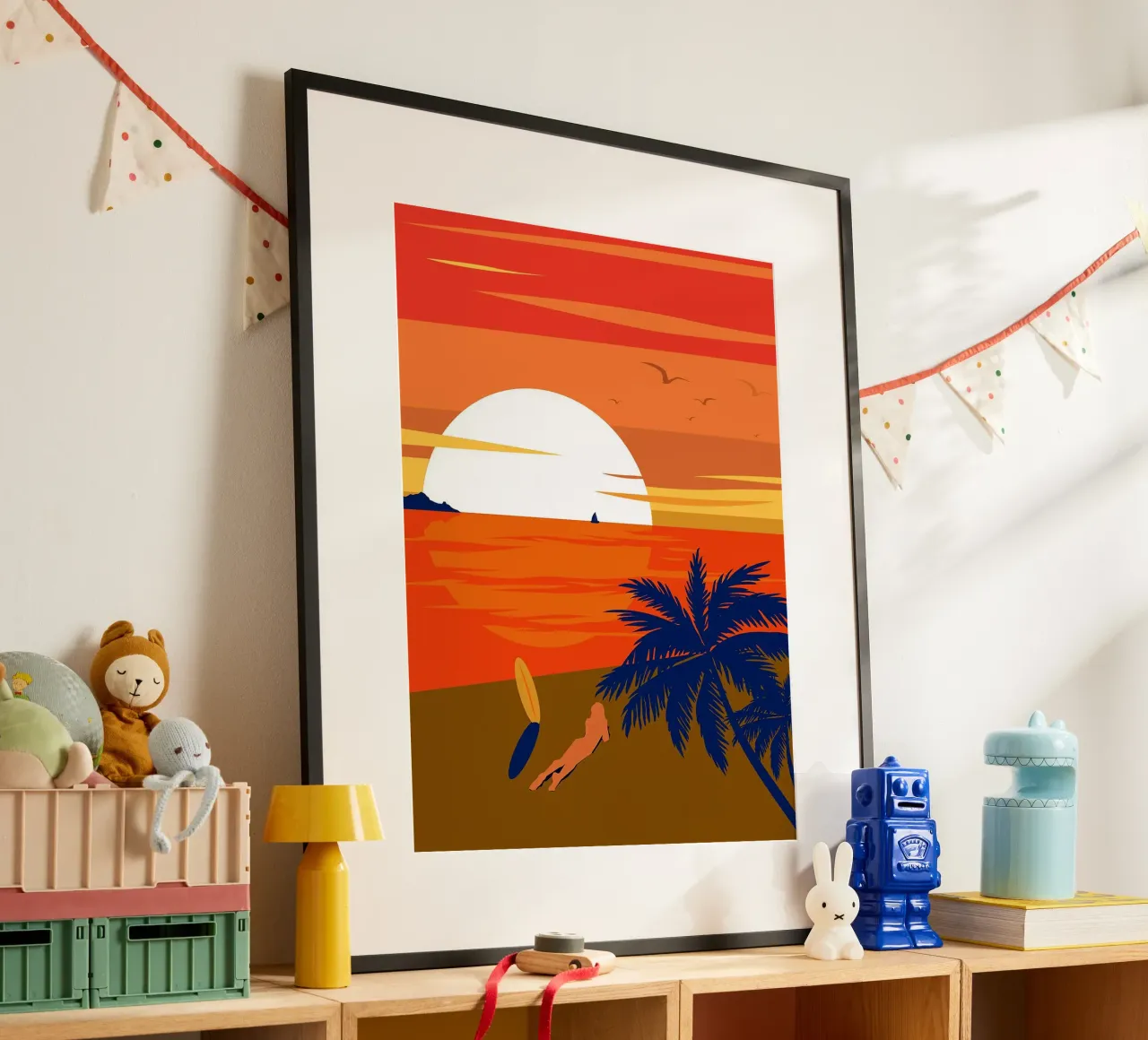 La Plage Arte minimale poster da Leon B Feierabend