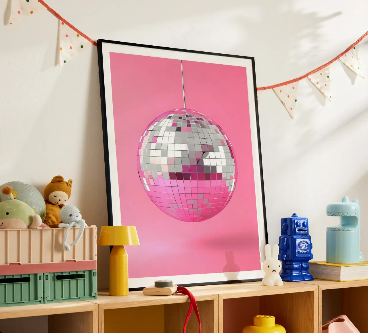 Pink Disco Ball poster da Leonard R Sadler