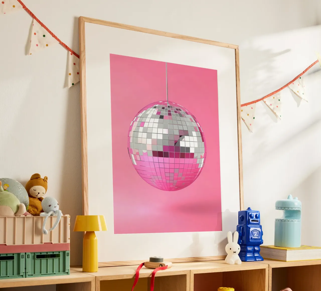 Pink Disco Ball poster da Leonard R Sadler