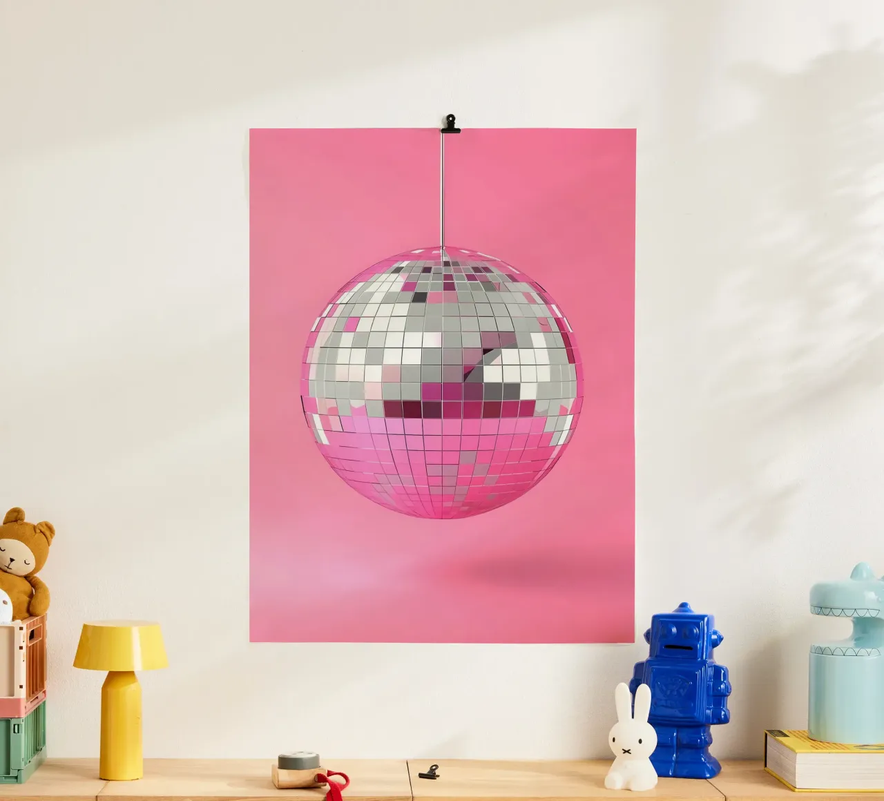 Pink Disco Ball poster da Leonard R Sadler