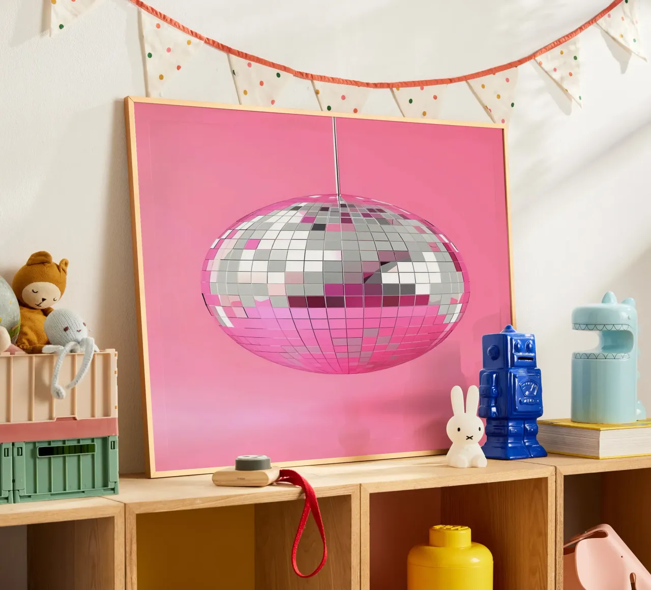 Pink Disco Ball poster da Leonard R Sadler