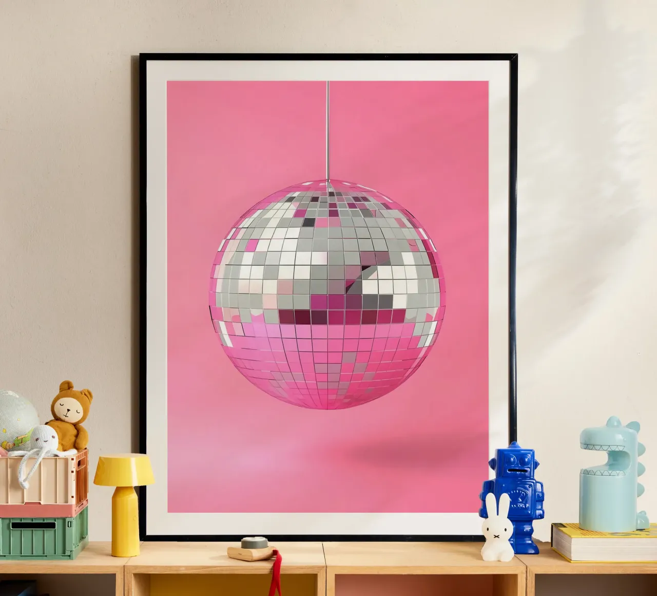 Pink Disco Ball poster da Leonard R Sadler