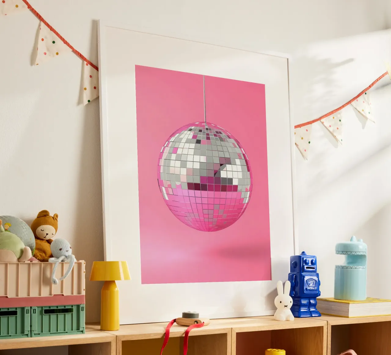 Pink Disco Ball poster da Leonard R Sadler
