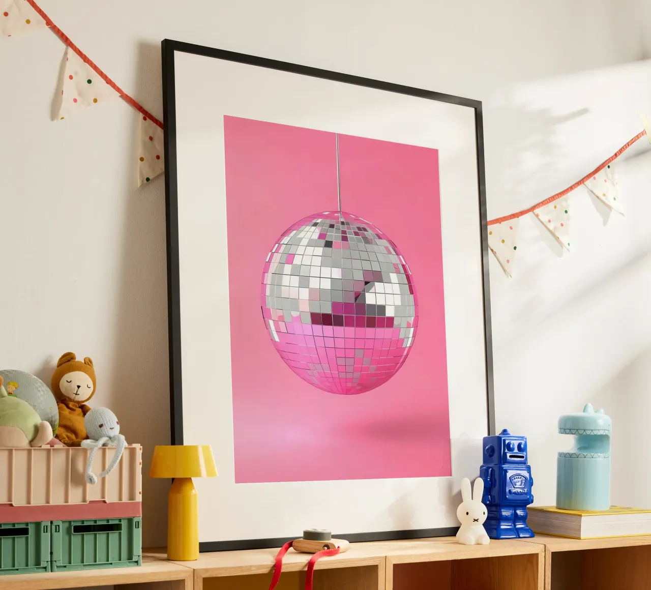 Pink Disco Ball poster da Leonard R Sadler