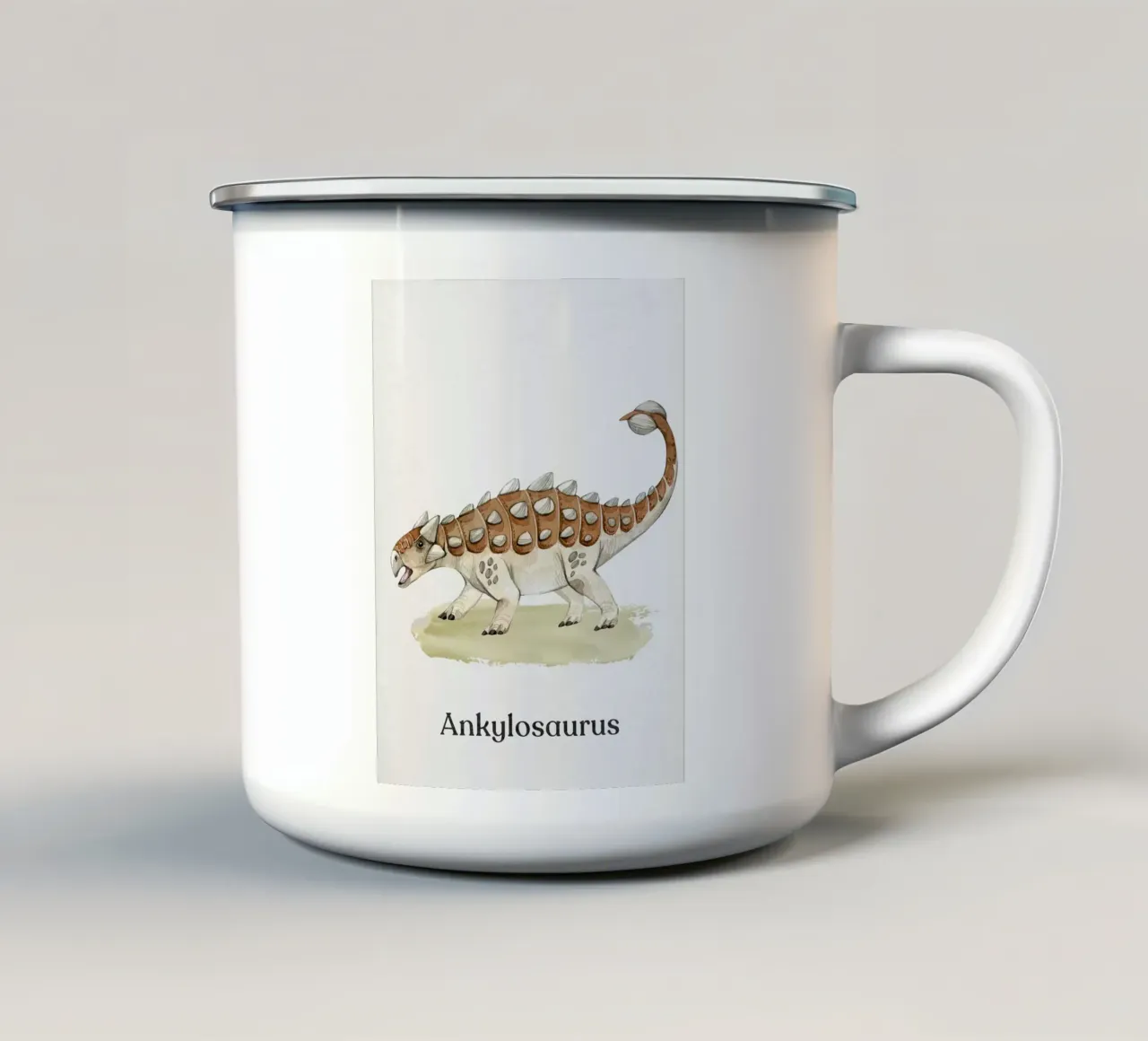 Anchilosauro tazza in smalto da Eldon S Kiser