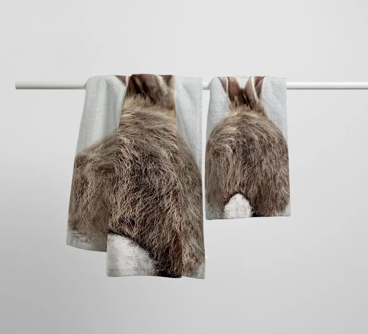 Coda di coniglio colorata asciugamano da bagno da Eldon S Kiser