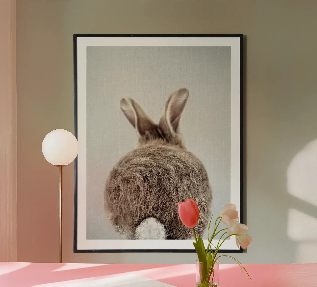 Coda di coniglio colorata poster da Eldon S Kiser