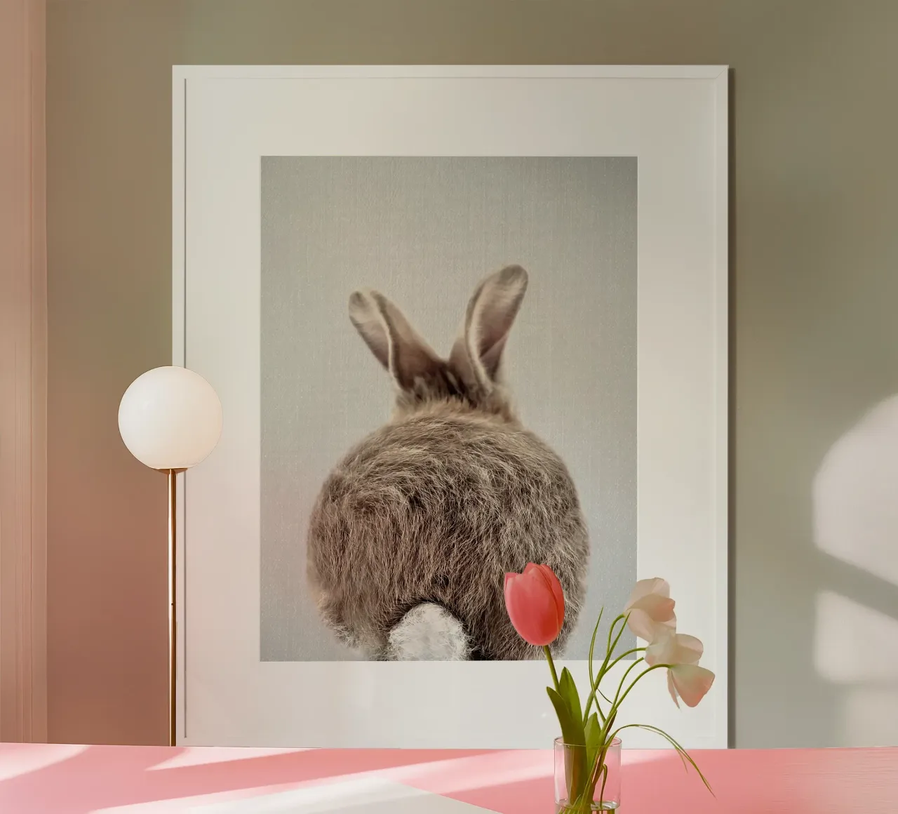 Coda di coniglio colorata poster da Eldon S Kiser