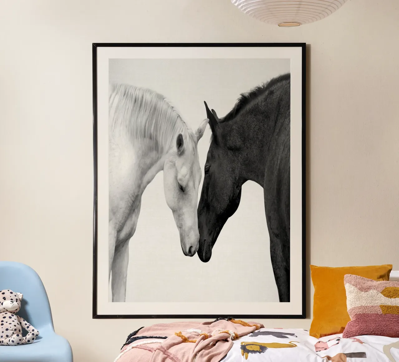 Romeo e Giulietta poster con telaio in legno da Eldon S Kiser