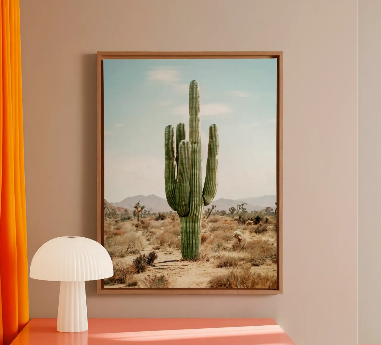 Vita da cactus tela con Cornice a cassetta da Eldon S Kiser