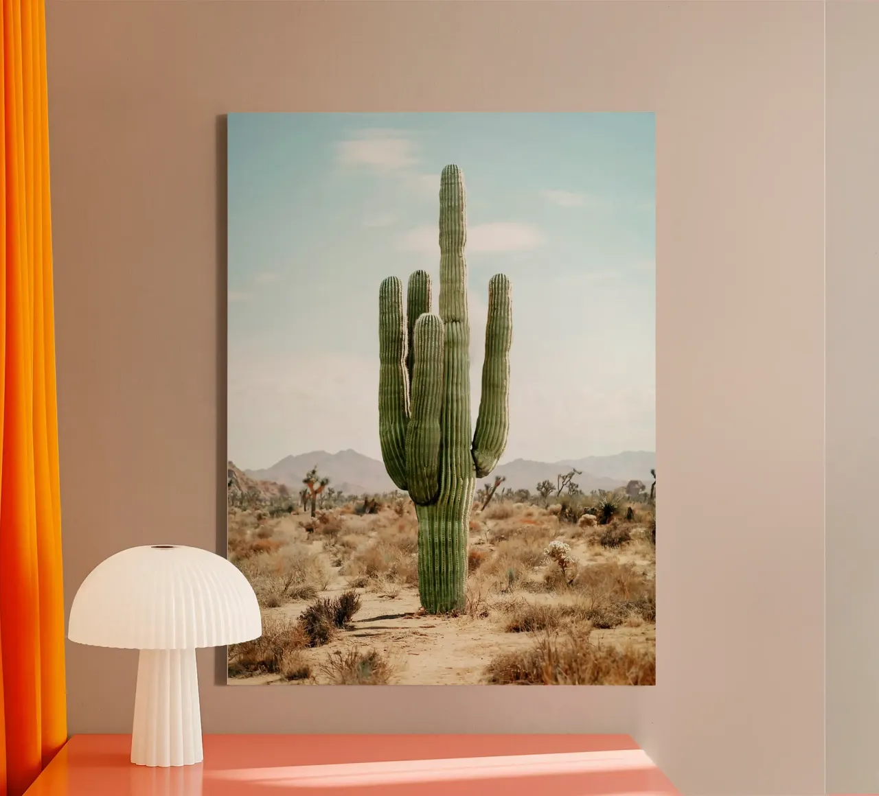Vita da cactus tela con Cornice a cassetta da Eldon S Kiser