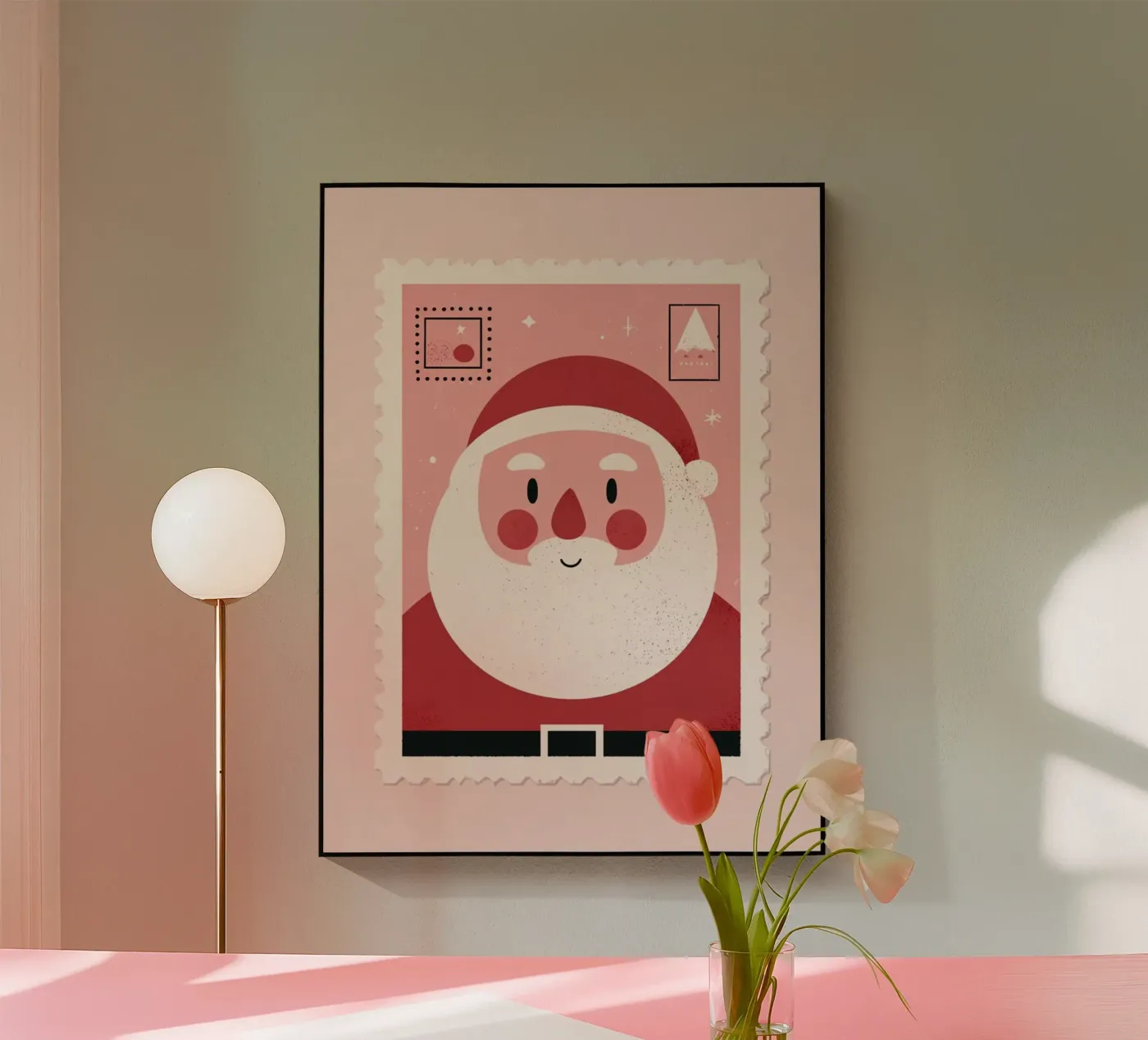 Santa Stamp plexiglass da we line studio - art