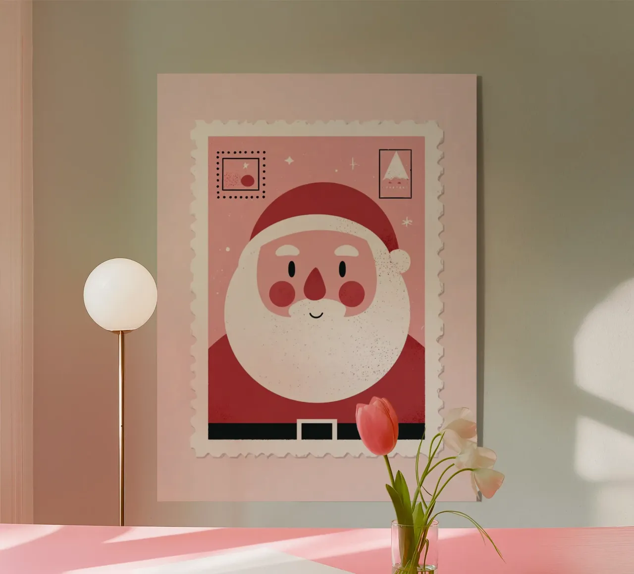 Santa Stamp plexiglass da we line studio - art