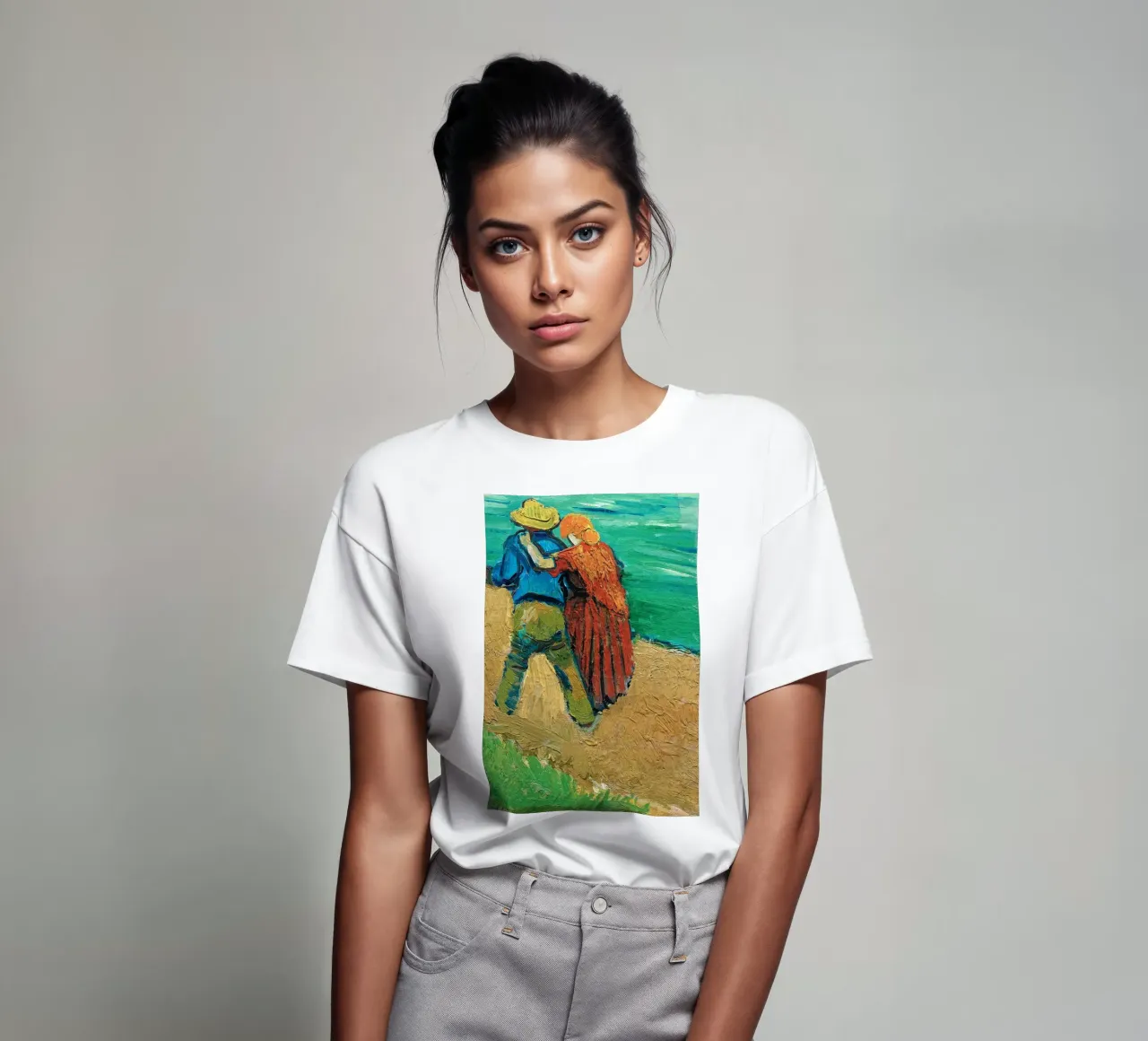 Van Gogh - Two Lovers in Arles (Fragment) t-shirt da apoloprints