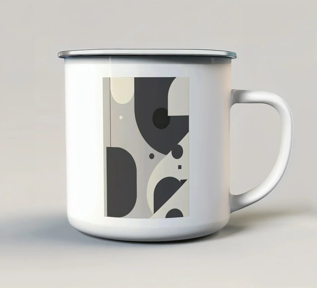 Eleganza monocromatica tazza in smalto da Botanical Gallery