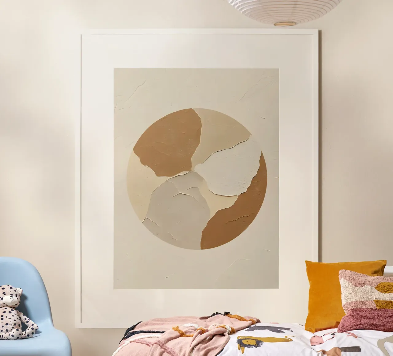 Imperfezione wabi-sabi poster con telaio in plastica da The Green Room